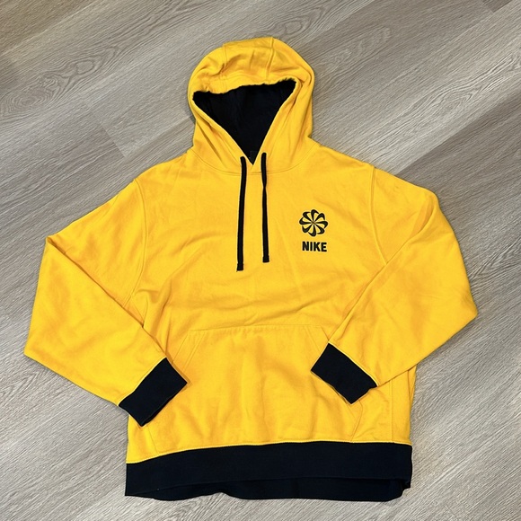 Men's Nike Hoodie Yellow Size L - Picture 1 of 7